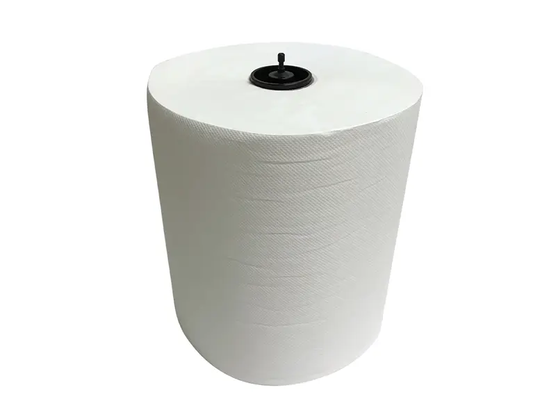 Euro Products Matic Plus handdoekrol met dop cellulose 2-laags 150 meter wit